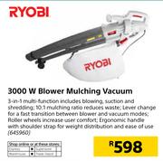 Ryobi 3000W Blower Mulching Vacuum