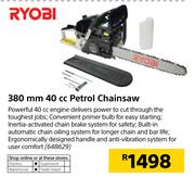 Ryobi 380mm 40cc Petrol Chainsaw