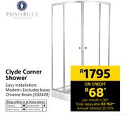 Prima Bella Clyde Corner Shower