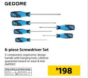 Gedore 6 Piece Screwdriver Set