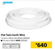 Aberdare Flat Twin Earth Wire 2.5mmX100m