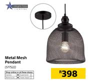 Bright Star Metal Mesh Pendant