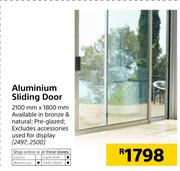 Aluminium Sliding Door 2100mm x 1800mm