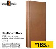 Solid Doors Hardboard Door 2032 mm x 813 mm Each