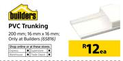 Builders PVC Trunking 200mm 16mm x 16mm-Each