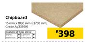 Chipboard 16mm x 1830mm x 2750mm Grade A