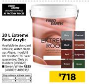 Fired Earth 20L Extreme Roof Acrylic