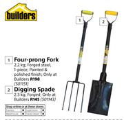 Builders Digging Spade 2.3Kg  Forged