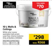 Fired Earth 10L Wall & Ceiling
