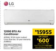 LG 12000 BTU Air Conditioner A126JH
