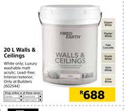 Fired Earth 20Ltr Walls & Ceilings