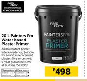 Fired Earth 20Ltr Painters Pro Water Based Plaster Primer