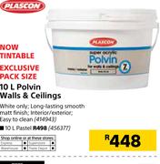 Plascon 10Ltr Polvin Walls & Ceilings Pastel