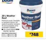 Duram 20Ltr Weather Roof Green/White