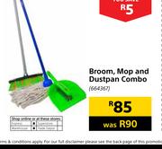 Broom, Mop & Dustpan Combo