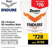 Duram 20Ltr Endure All Weather Matt