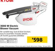 Ryobi 3000W Electric Blower Vacuum