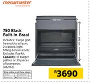Megamaster 750 Black Built In Braai