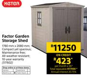 Keter Factor Garden Storage Shed-1780mm x 2080mm