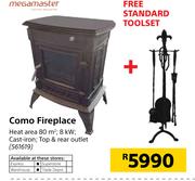 Megamaster Como Fireplace Free Stanadard ToolsetMegamaster Combo Fireplace Free Stanadard Toolset