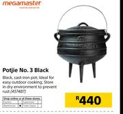 Megamaster Potjie No.3 Black