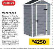 Keter Manor Shed 