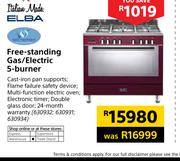 Elba Free Standing Gas/Electric 5 Burner