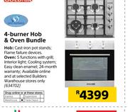 Goldair 4 Burner Hob & Oven Bundle