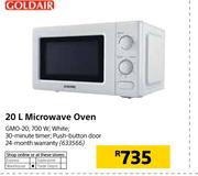 GoldAir 20Ltr Microwave Oven GMO-20