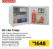 GoldAir 60Ltr Bar Fridge GBF-6