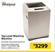 Whirlpool 9Kg Top Load Washing Machine White WTL900