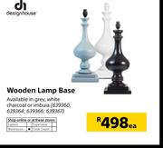 Design House Wooden Lamp Base-Each