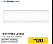 Edge Polystyrene Cornice Z60, 2m-5 Pack