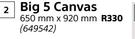 Design House Big 5 Canvas-650mm x 920mm