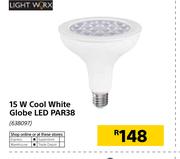 Light Worx 15W Cool White Globe LED PAR38