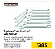 Mastrcraft 9 Piece Combination/Wrench Set