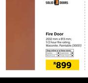 Solid Door Fire Door-2032mmX813mm