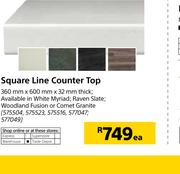 PG Bison Square Line Counter Top