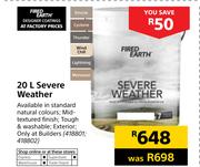 Fired Earth 20Ltr Severe Weather