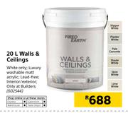 Fired Earth 20Ltr Walls & Ceilings