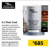 Fired Earth 5Ltr Floor Coat