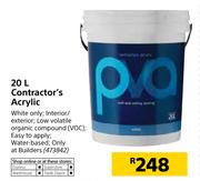 Contractor's 20Ltr Acrylic