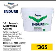 Duram Endure 10Ltr Smooth Matt Wall & Ceiling
