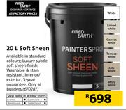 Fired Earth 20Ltr Soft Sheen