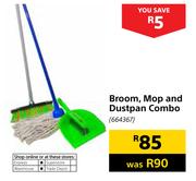 Broom, Mop & Dustpan Combo