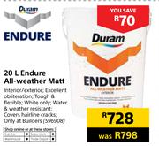 Duram 20Ltr Endure All Weather Matt