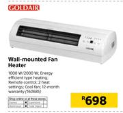 Goldair Wall Mounted Fan Heater
