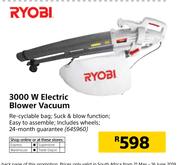 Ryobi 3000W Electric Blower Vacuum