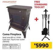 Megamaster Como Fireplace Free Stanadard ToolsetMegamaster Combo Fireplace Free Stanadard Toolset