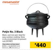 Megamaster Potjie No.3 Black